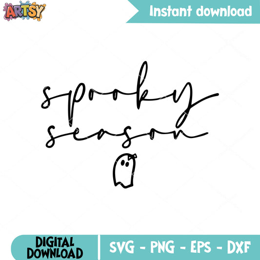 Ghost girl spooky season svg, spooky season svg, cute ghost svg