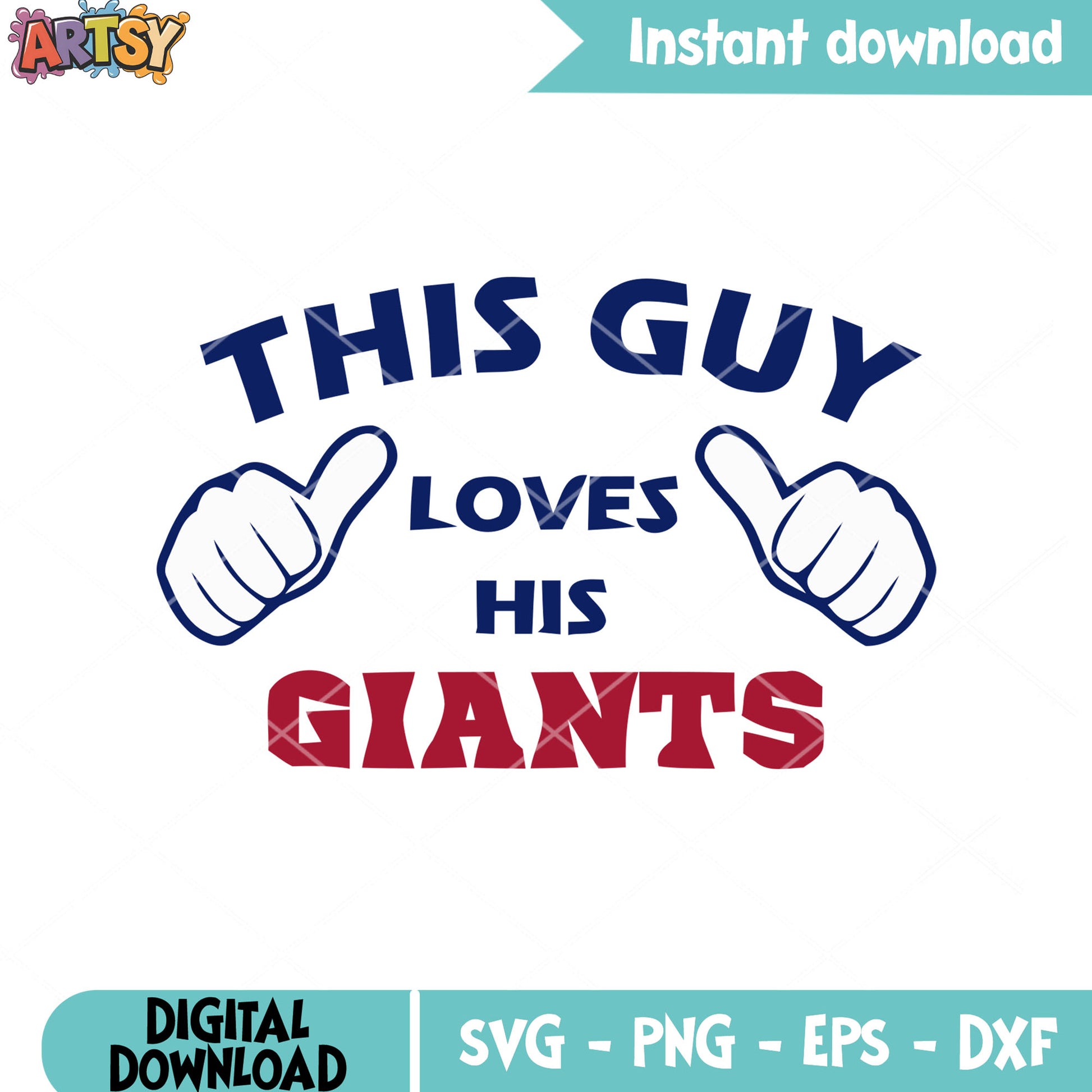 Giants have all love svg, ny giants svg, national football leauge svg