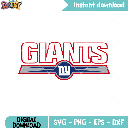 Giants logo football nfl svg, new york giants svg, super bowl svg