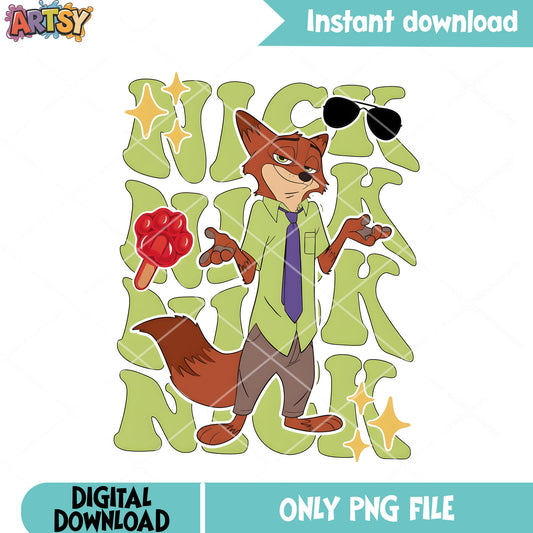 Gift for family nick png, nick green background png, decor card png