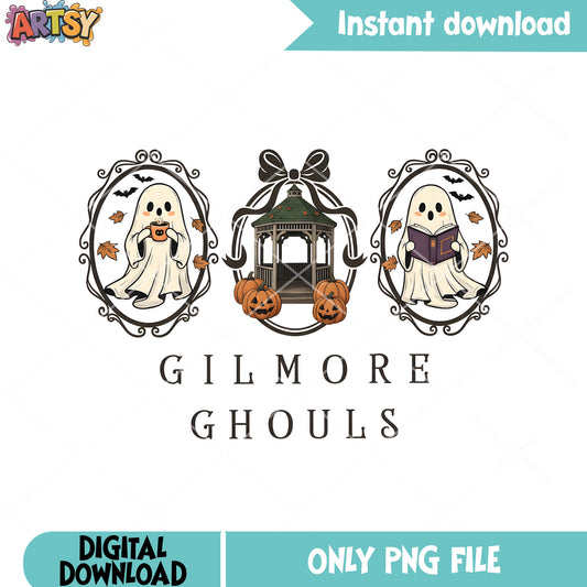 Gilmore ghouls png, ghost blanket​ png, scary halloween png