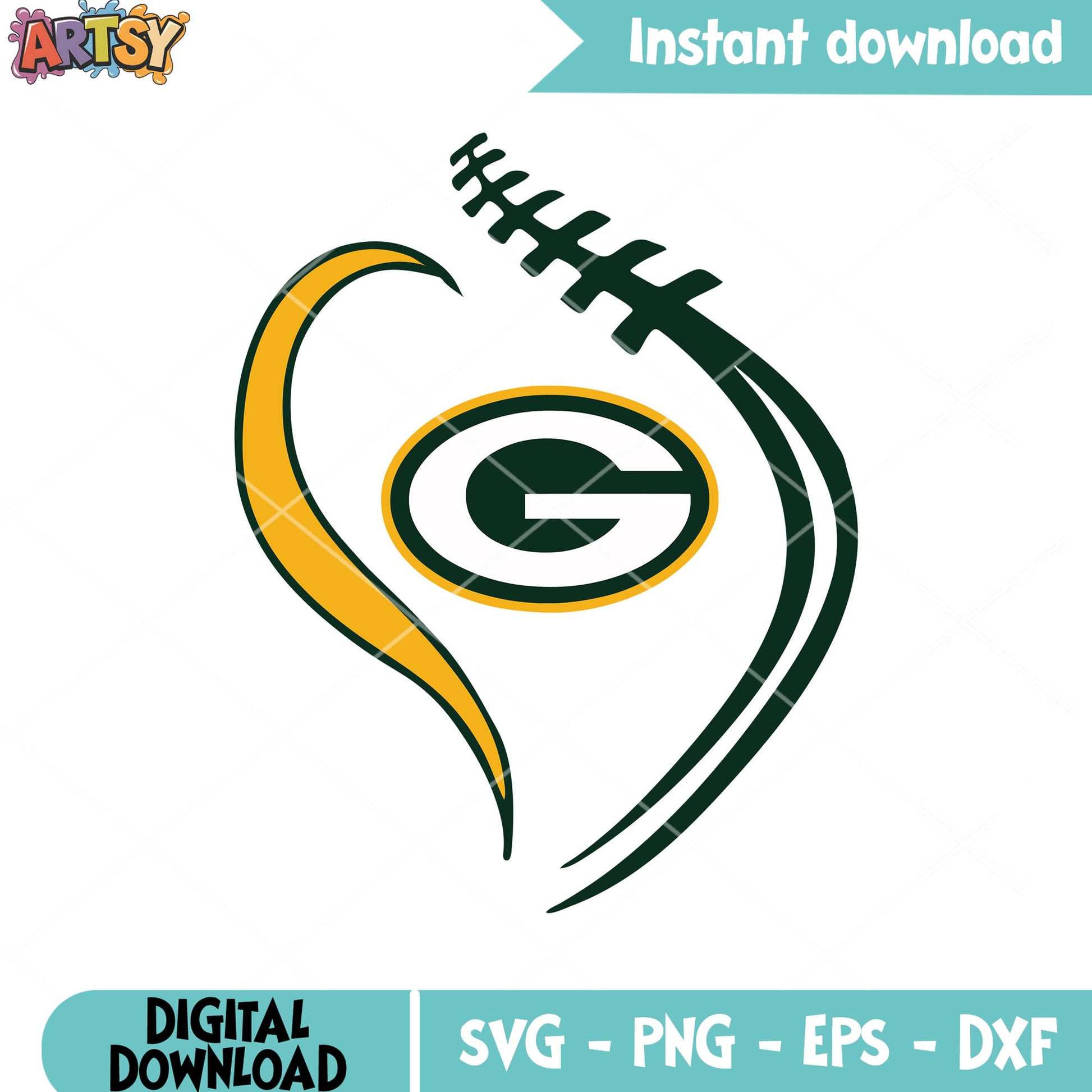 G logo swirl ball svg, Green Bay Packers svg, Lambeau Field svg