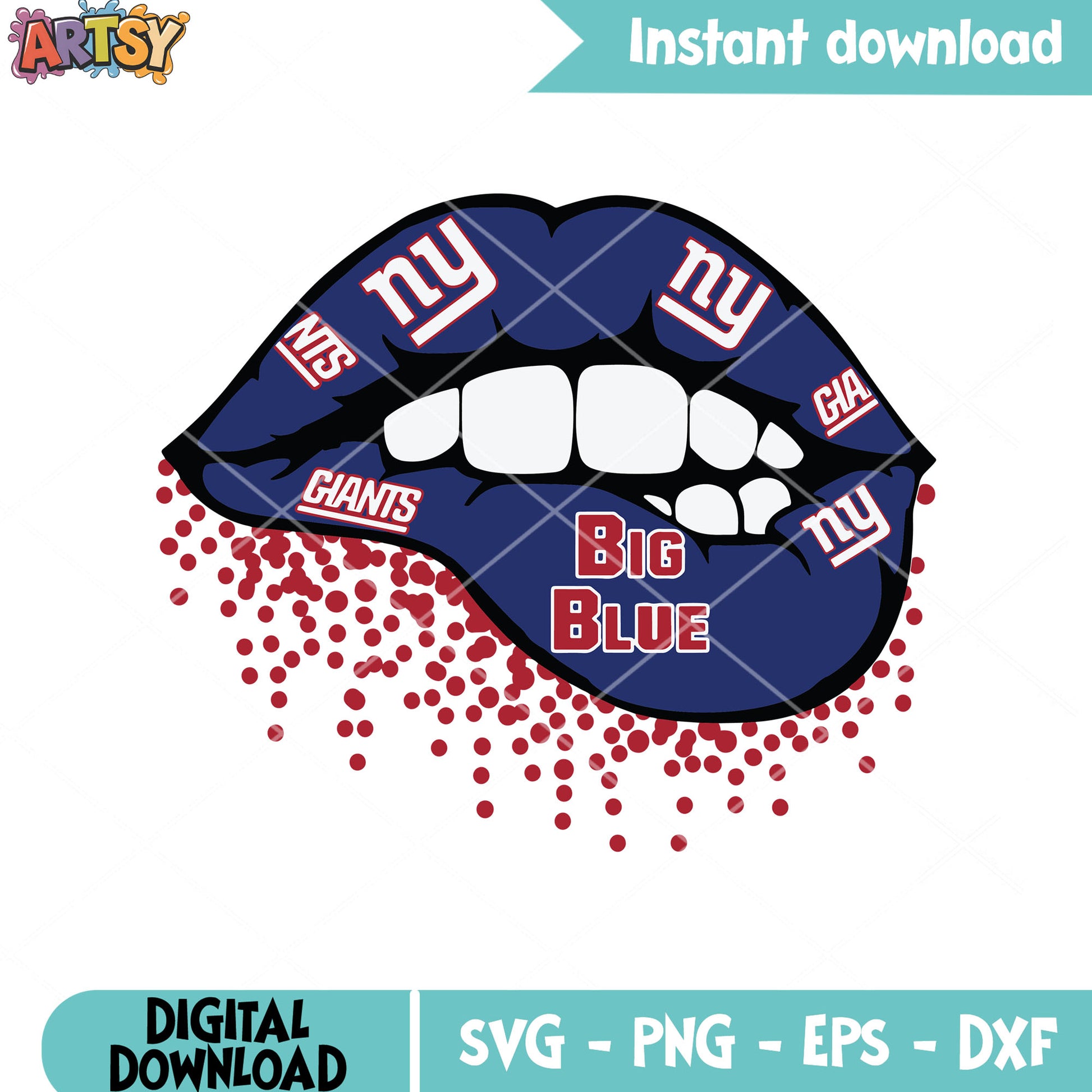 G men sexy lips girl svg, new york giants team svg, nfc svg