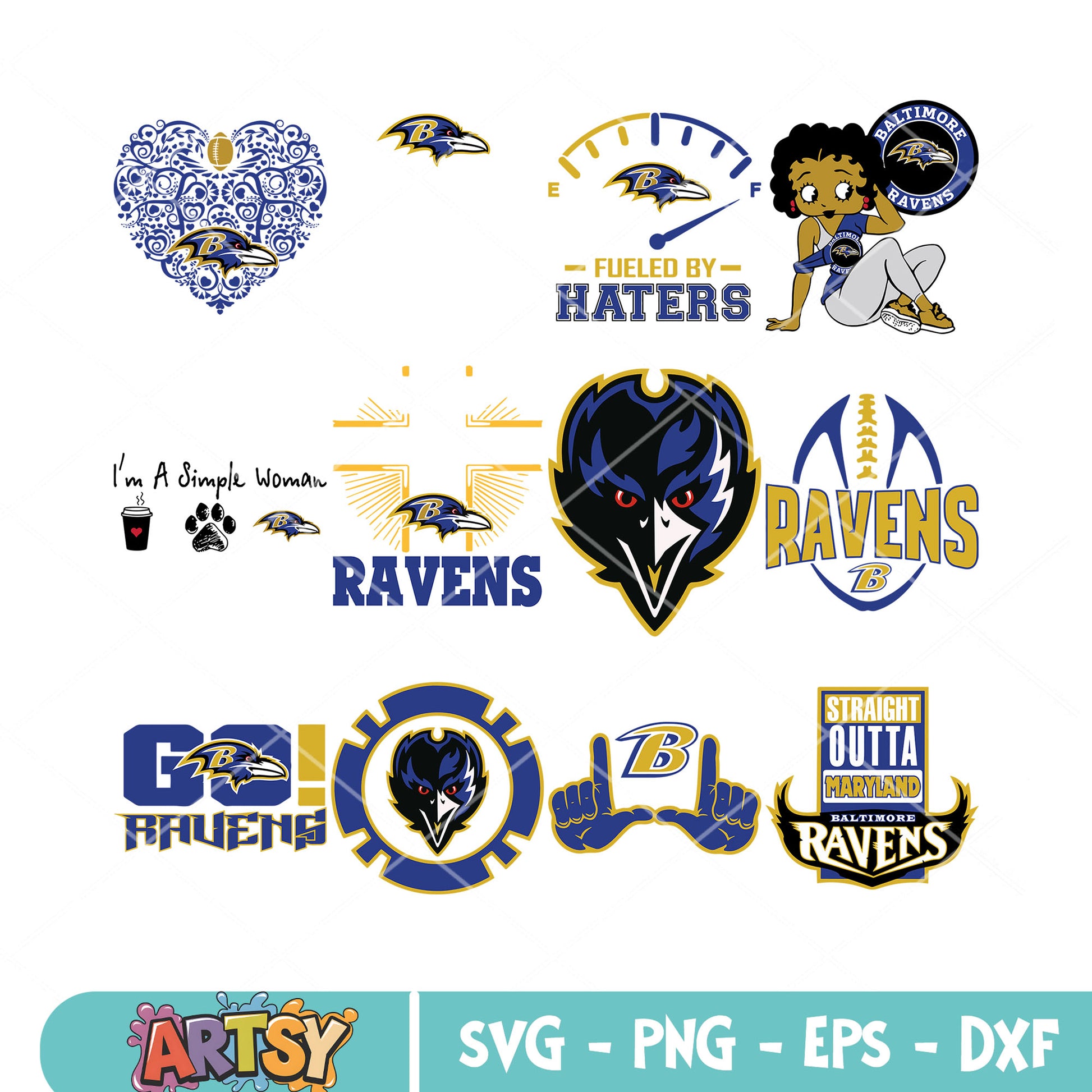 God first  family second raven football bundle svg, NFL football team svg