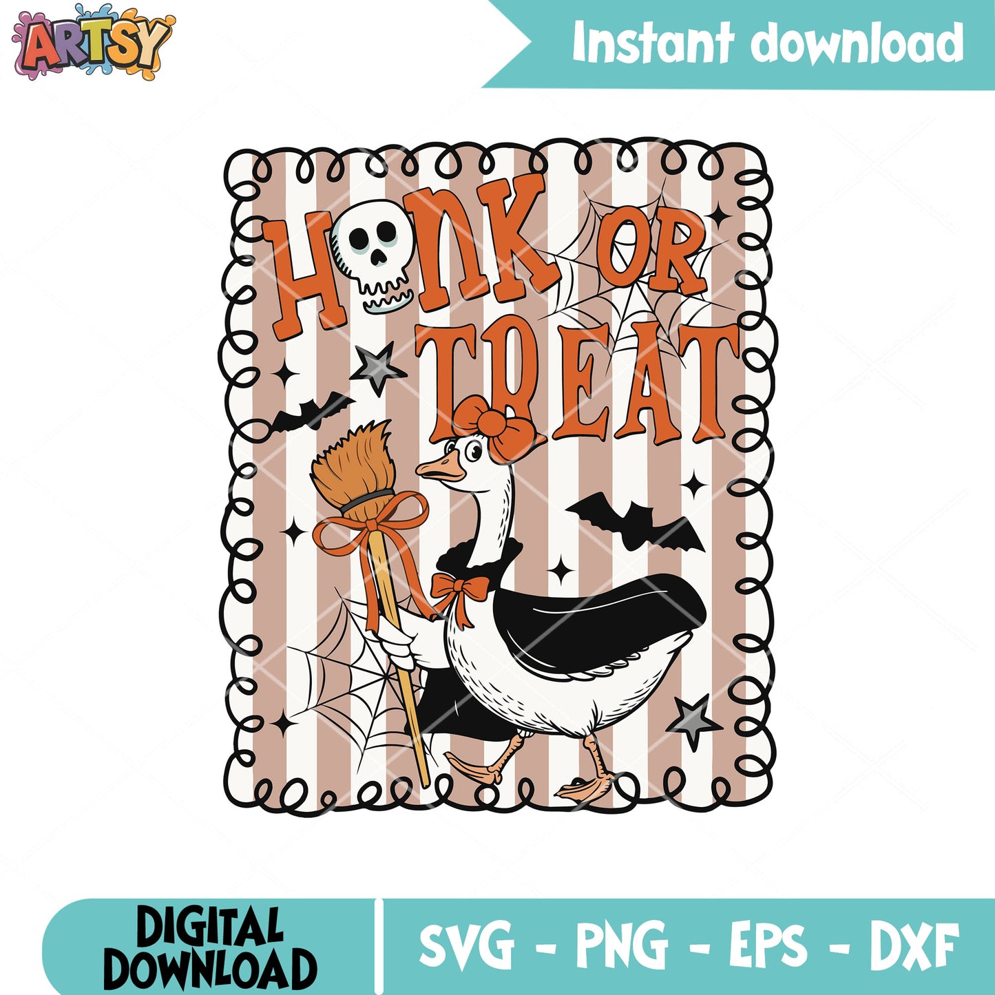 Goose honk or treat svg, halloween goose svg, silly goose svg