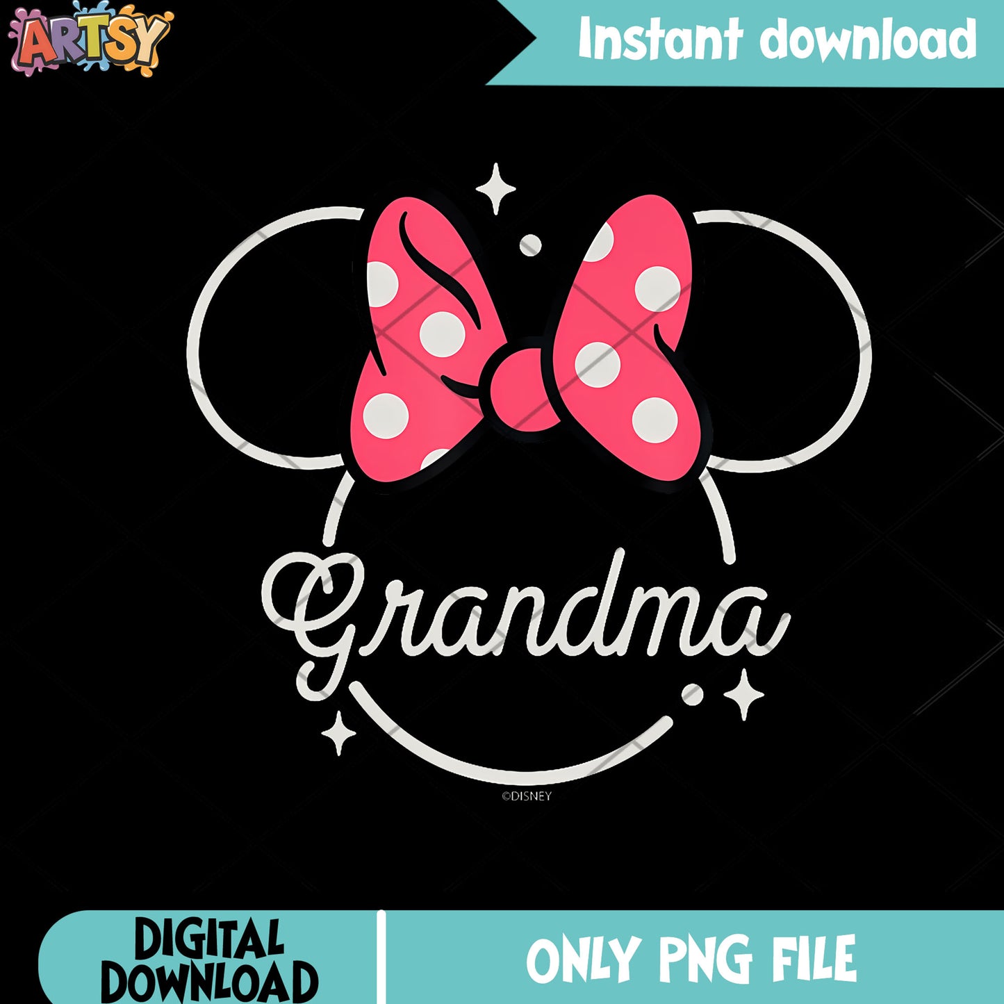 Grandma birthday disney png, disney movies png, minnie characters png