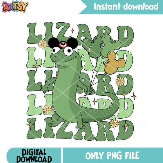 Green lizard mickey png, pixar hoppers png, tom the lizard png