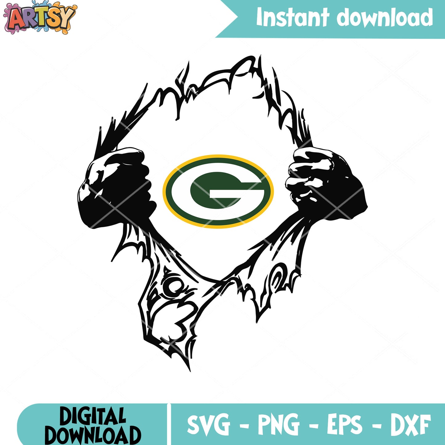 Green bay football team svg, superman svg, packers​ svg