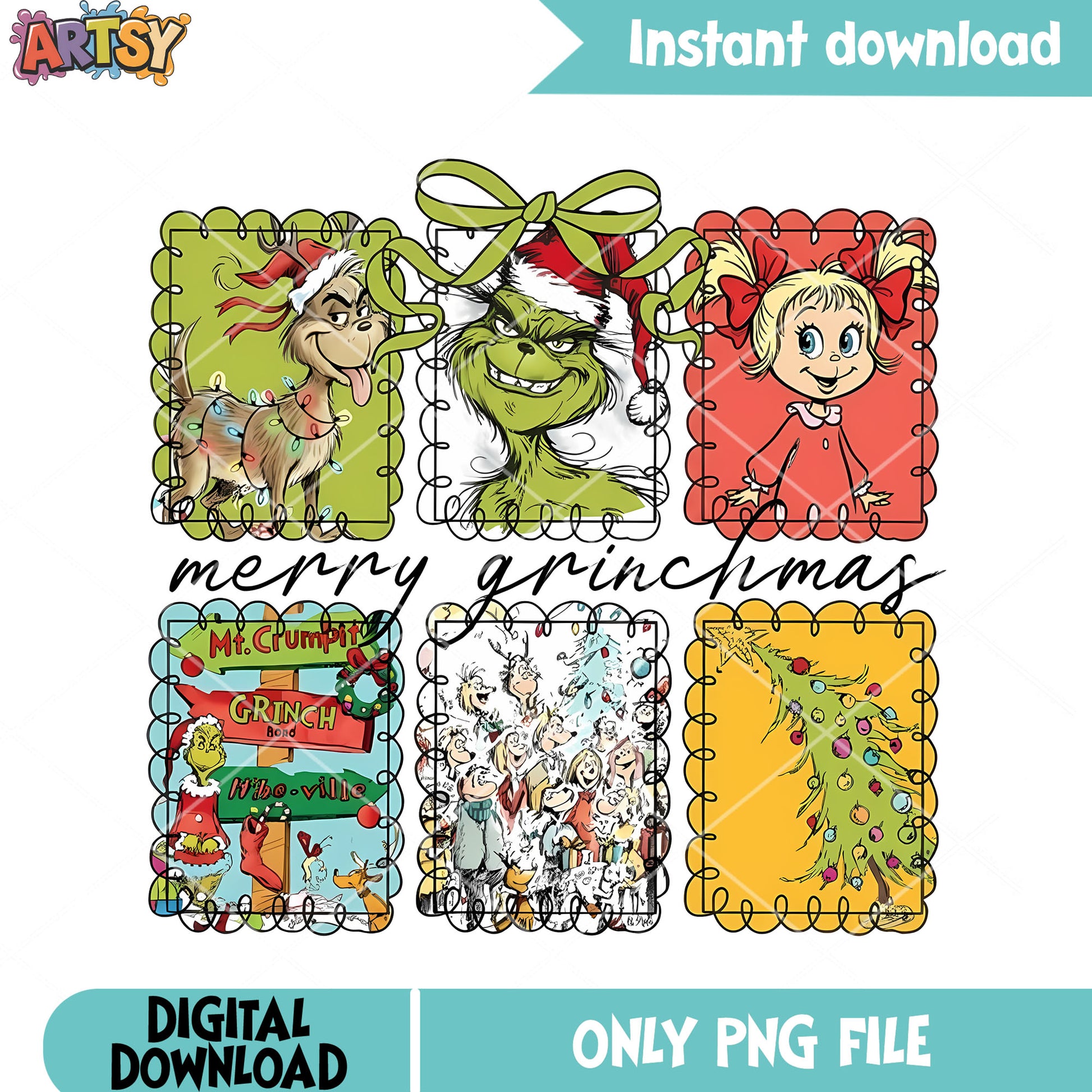 Green monster png, the Grinch png, How the Grinch Stole Christmas png