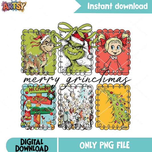 Green monster png, the Grinch png, How the Grinch Stole Christmas png