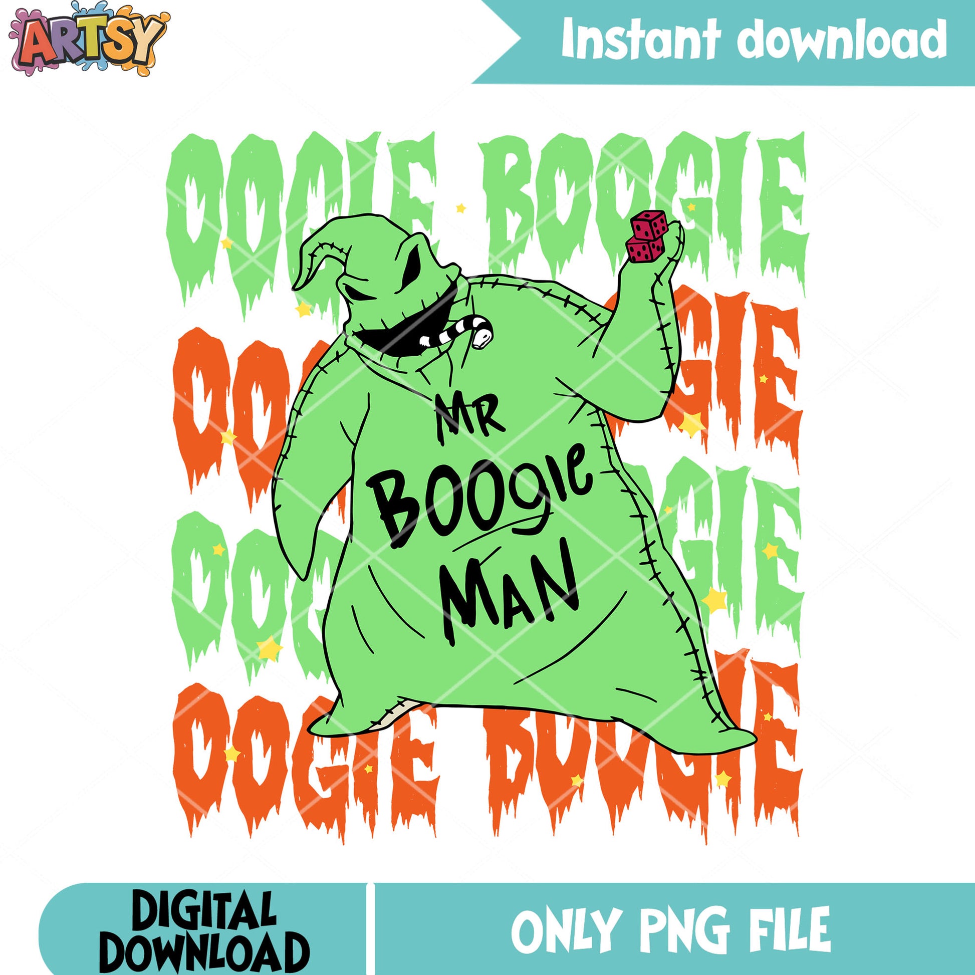 Green monster png, the Nightmare before the christmas png