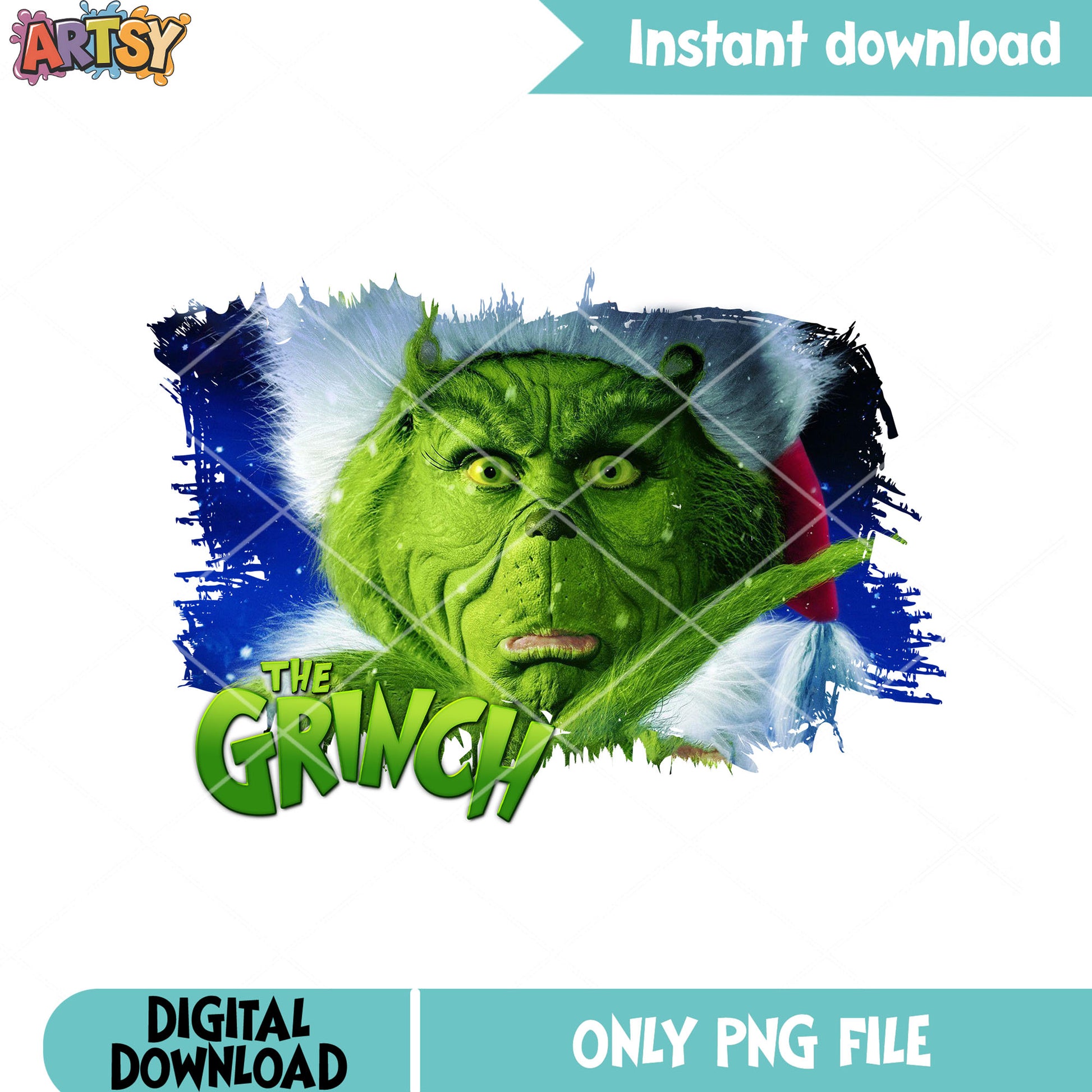 Grinchmas santa claus png, grinch png, green monster png