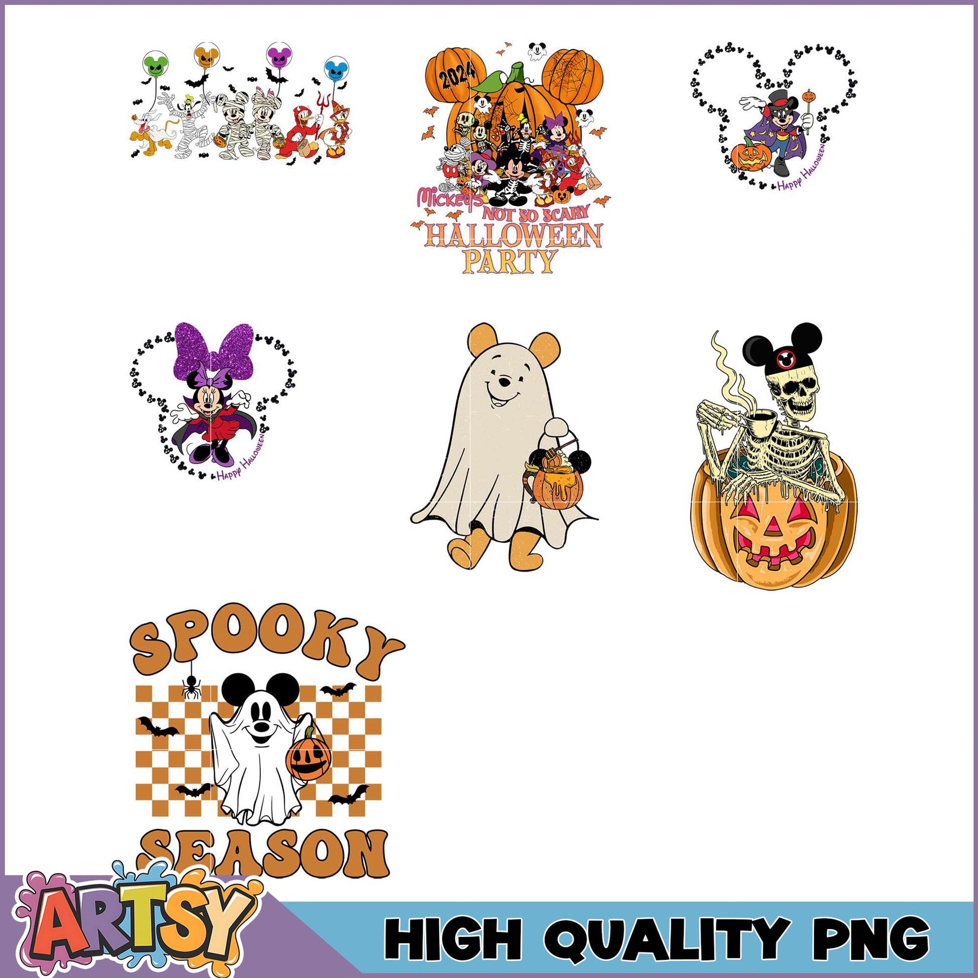 Halloween Disney PNG Bundle High Quality Images