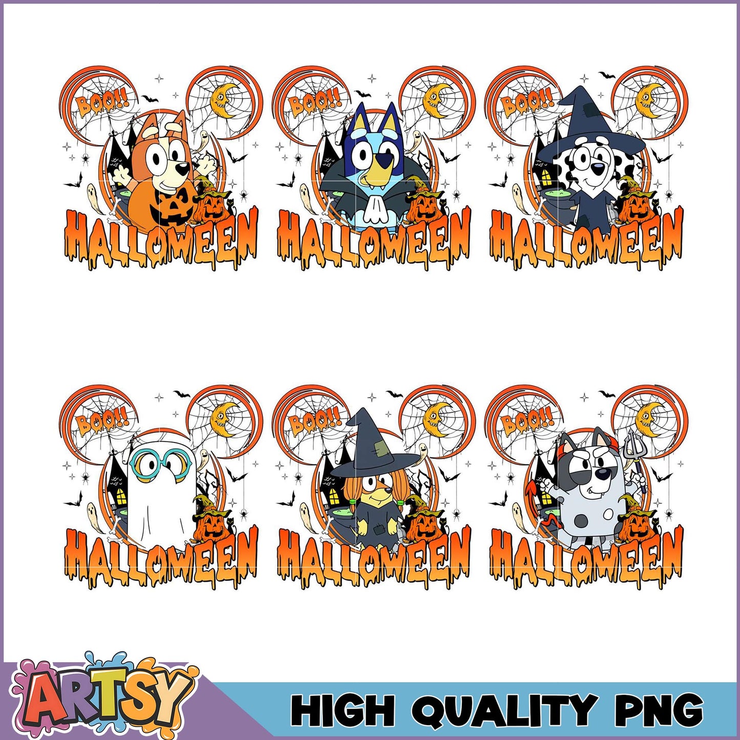 Halloween Dog Puppy PNG Bundle High Quality