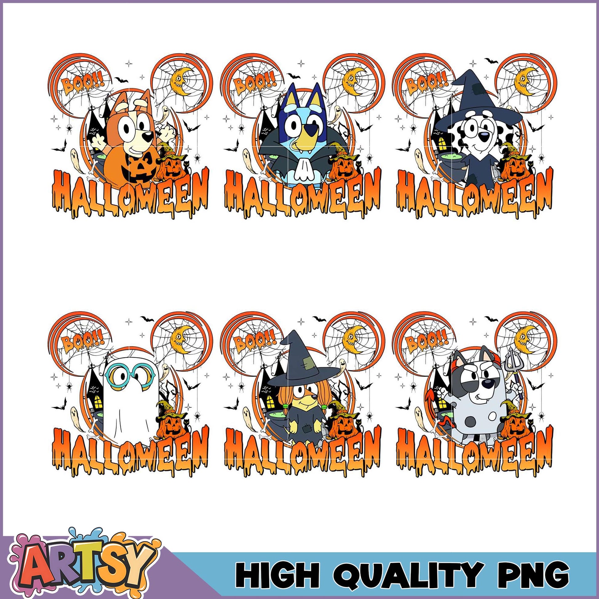 Halloween Dog Puppy PNG Bundle High Quality