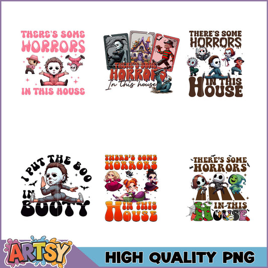 Halloween Horror PNG Bundle Cute Kawaii Designs