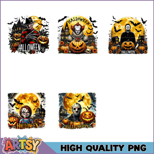 Halloween Horror PNG Bundle High-Quality Images