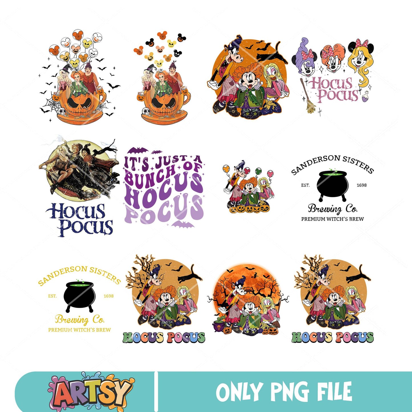 Halloween in hocus pocus png bundle, hocus pocus png, halloween girl png