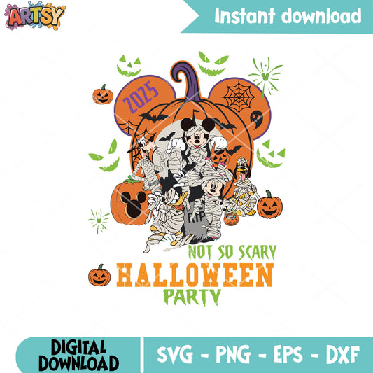 Halloween party mickey svg, mickey halloween svg, mickey pumpkin​ svg
