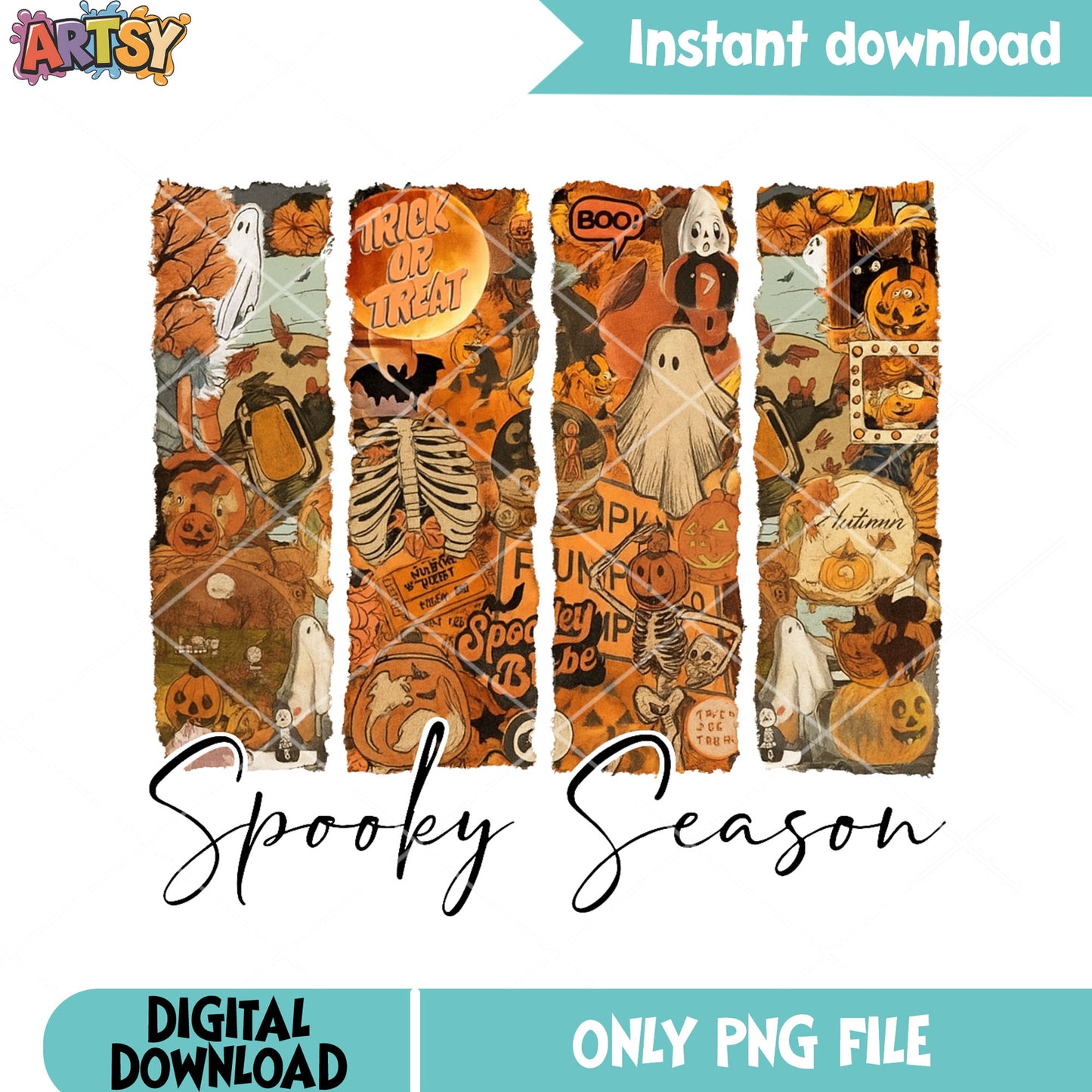 Halloween spooky png, skull skeleton png, halloween scary png