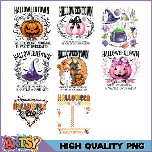 Halloweentown PNG Bundle 5 High-Quality Designs