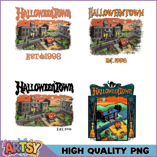 Halloweentown PNG Bundle High-Quality Designs