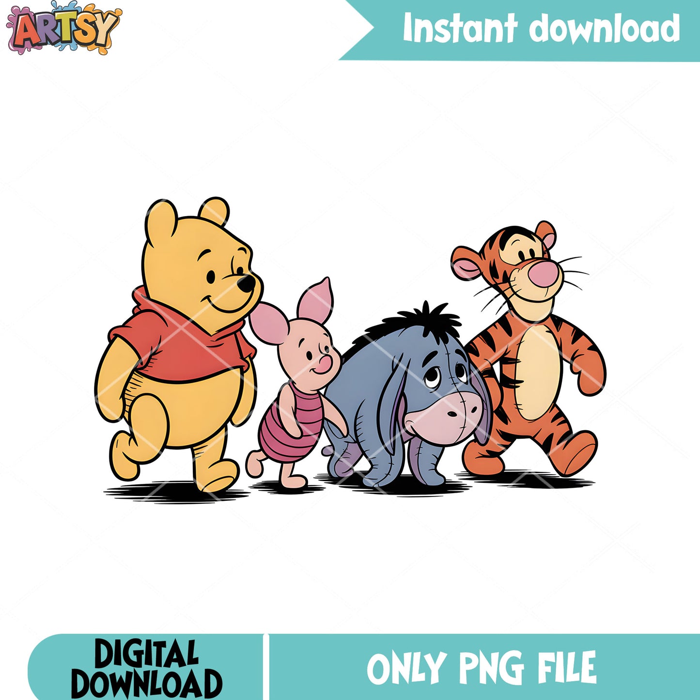 Hang out pooh bear png, winnie the pooh png, pooh friends png