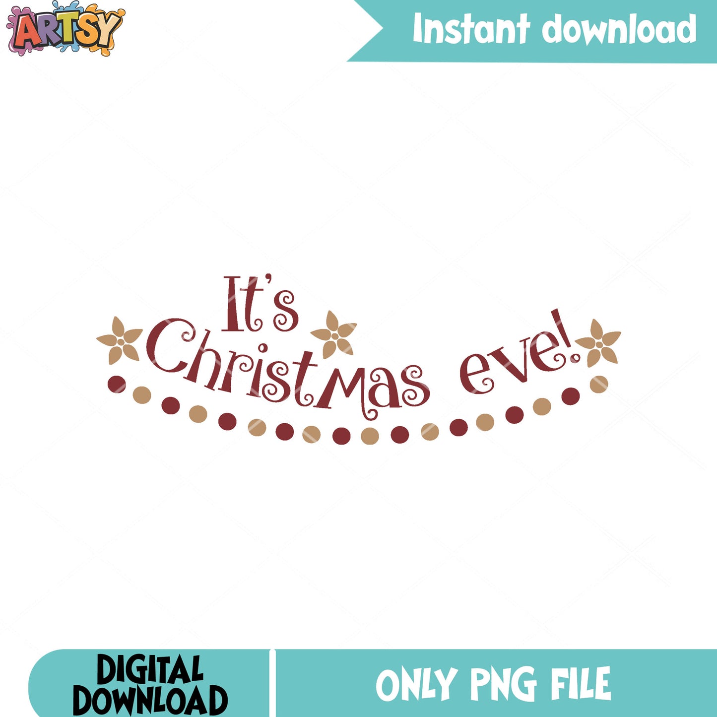 Happy Christmas eve  png, christmas poster png, merry christmas png