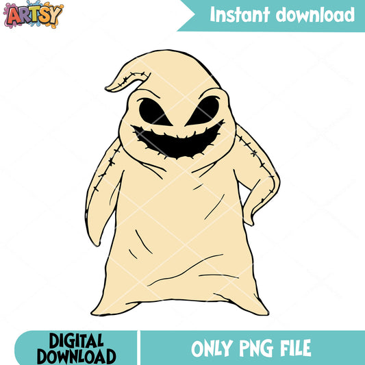 Happy costume ghost png, spooky halloween png, Boogle oogie png