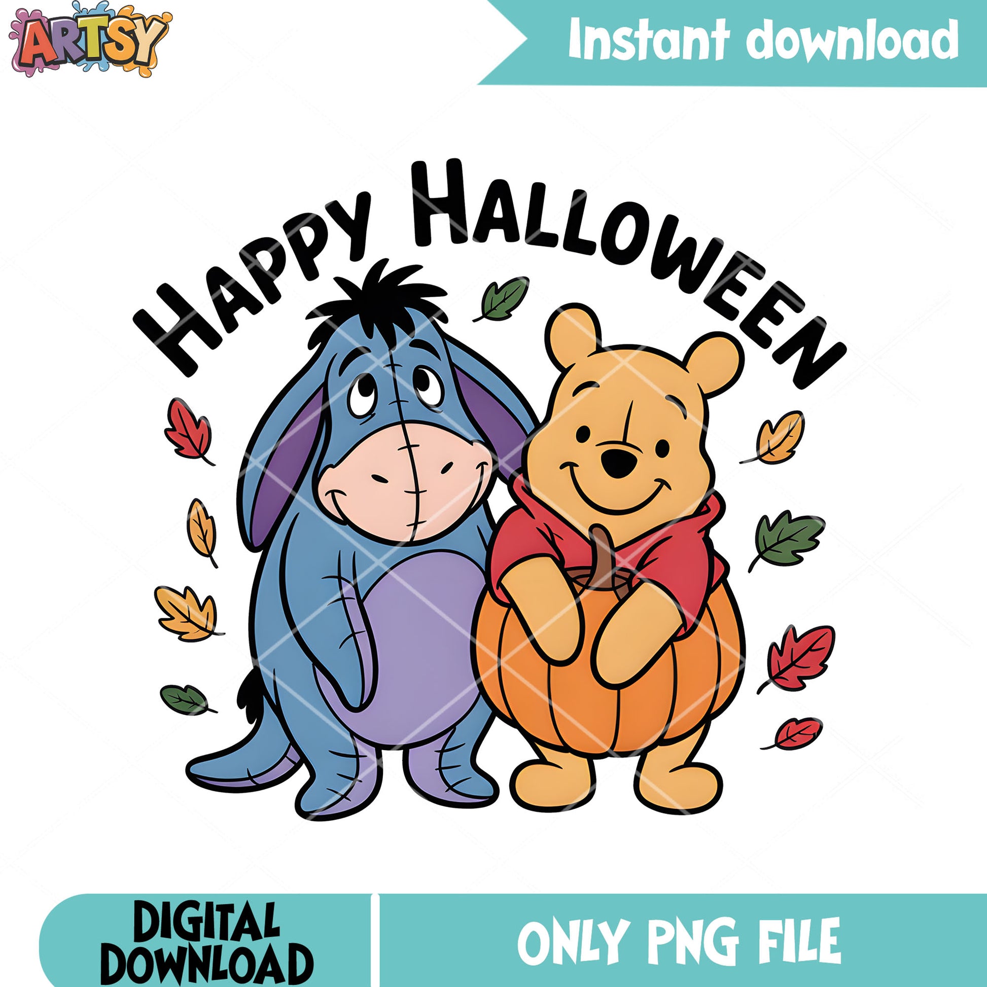 Happy pooh halloween poster  png winnie the pooh eeyore png, pooh bear png