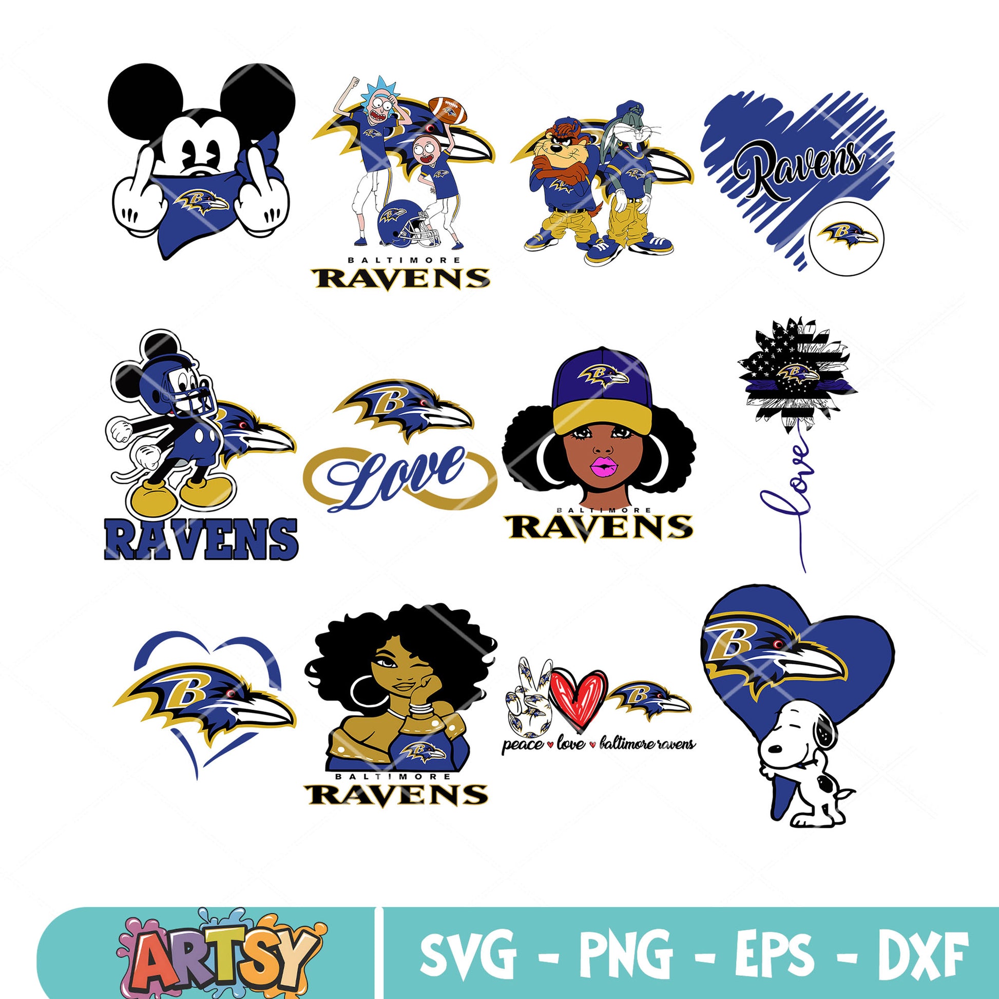 Haters gonna hate bundle svg, bugs bunny svg, baltimore raven svg