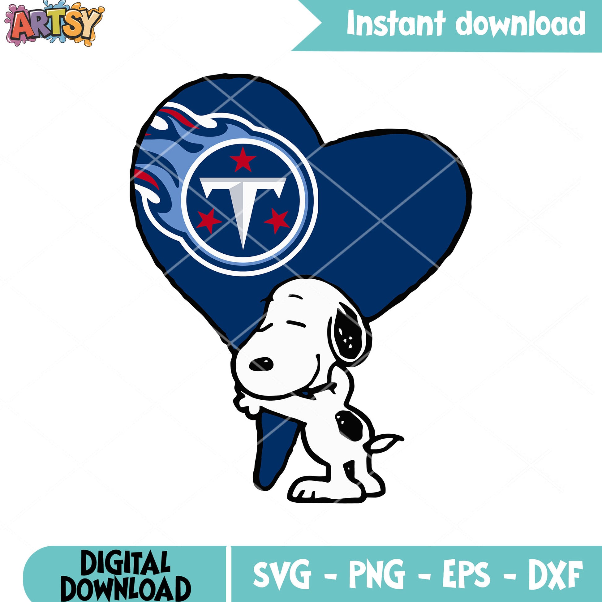 Heart balloon blue tennessee svg, tennessee titans svg, snoopy svg