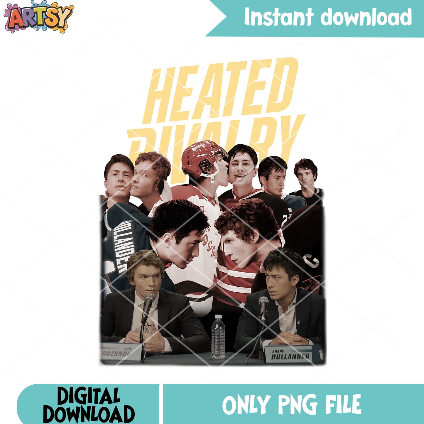 Heated rivalry png, Ilya Rozanov png, Shane Hollander png