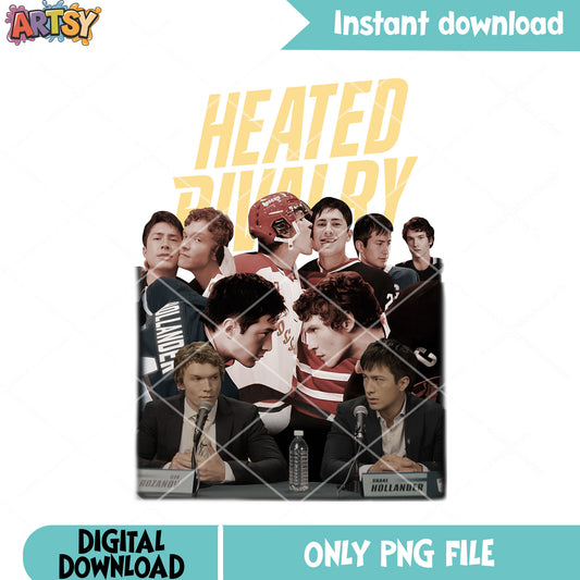 Heated rivalry png, Ilya Rozanov png, Shane Hollander png