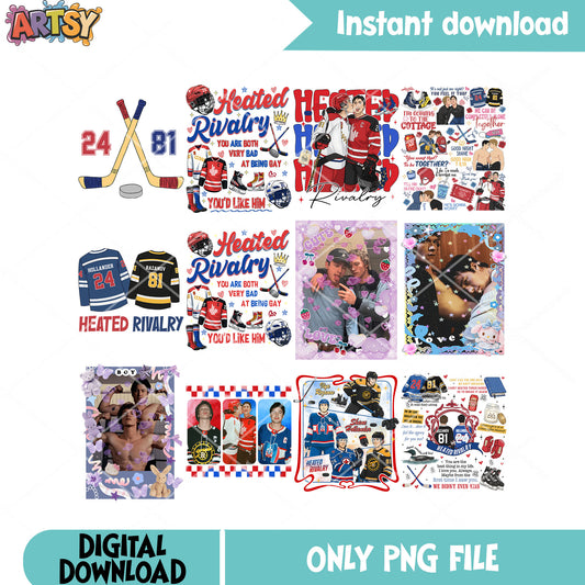 Heated youd like hime png bundle, rozanov team png, heated rivalry png