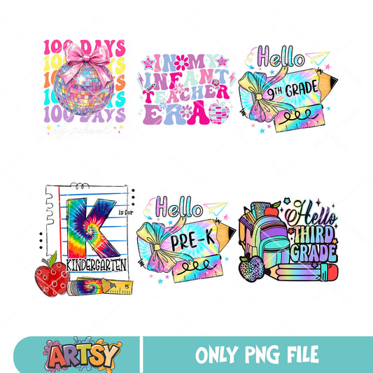 Hello grade pencil png bundle, grade school png, hello school png