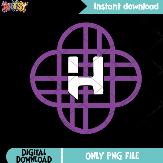 H for huntrix neon outline png, huntrix png, kpop demon hunters png