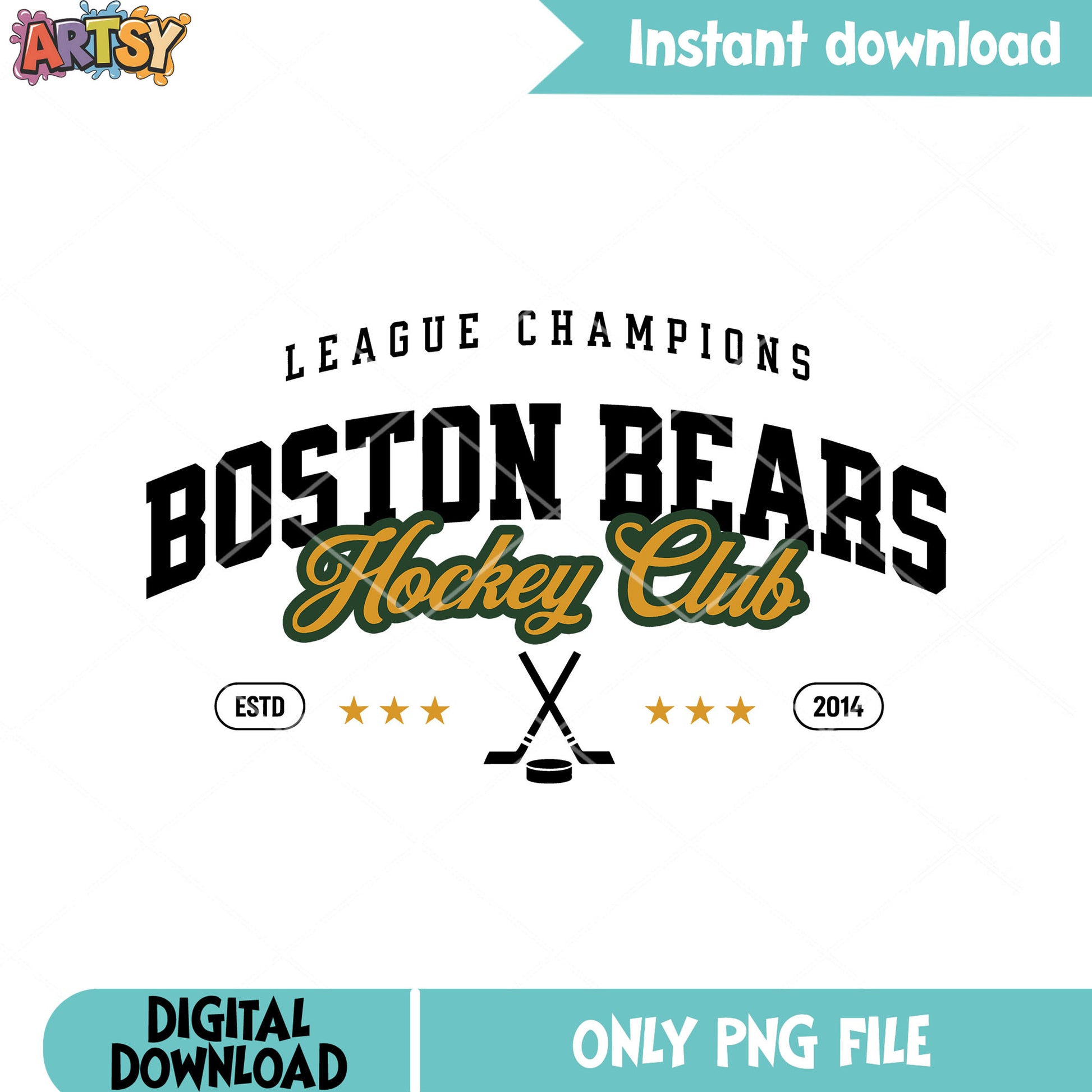 Hockey club poster png, boston bears png, heated rivalry png