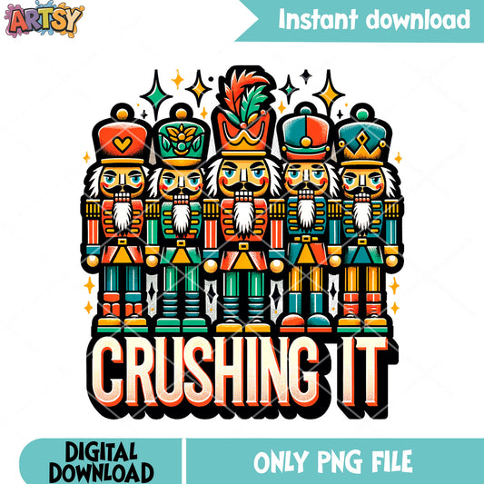 Ho crushing everything png, the nutcracker png, christmas png