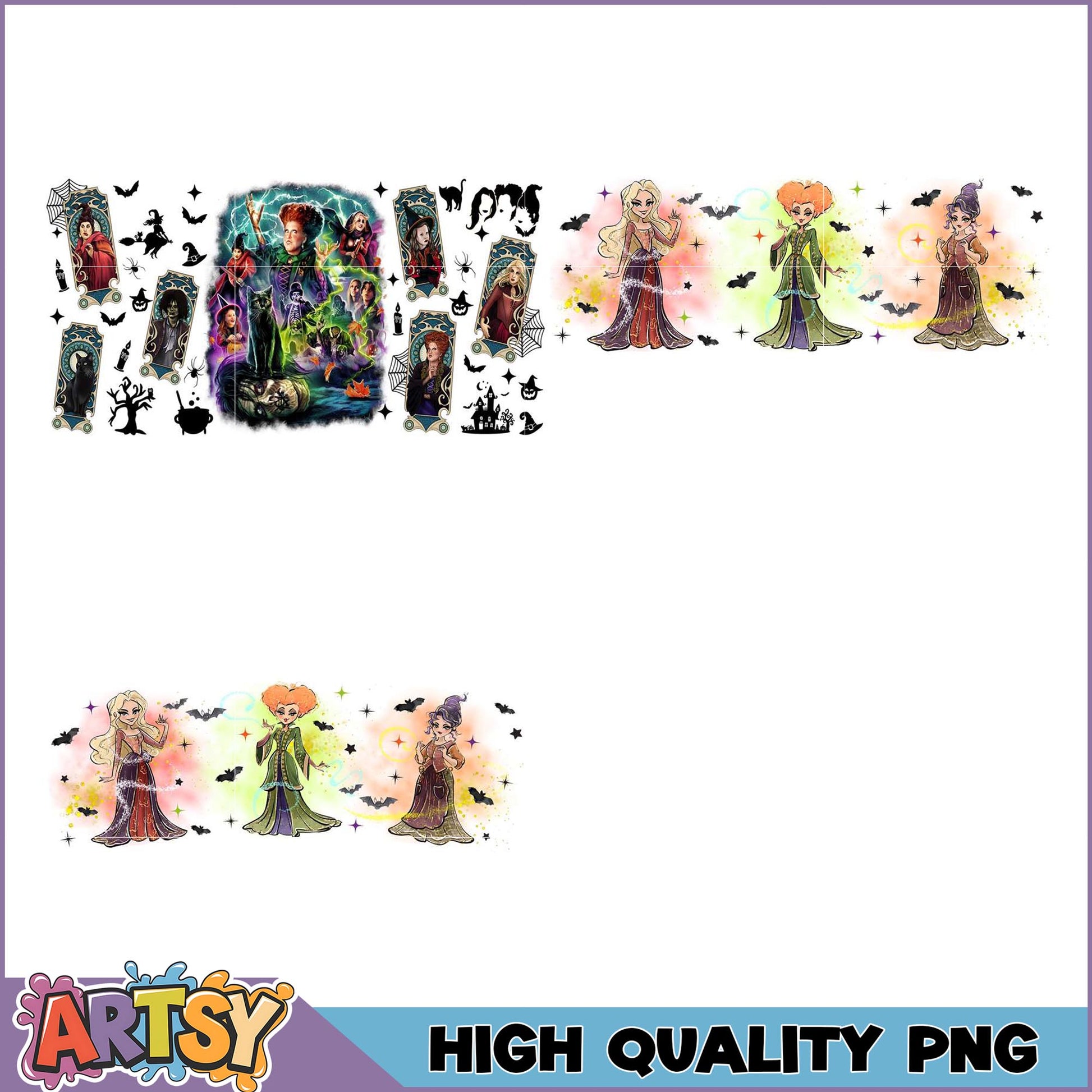 Hocus Pocus PNG Bundle High-Quality Halloween Images