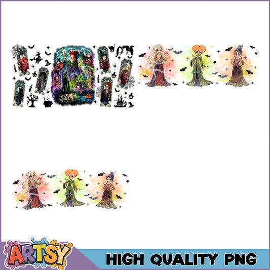 Hocus Pocus PNG Bundle High-Quality Halloween Images