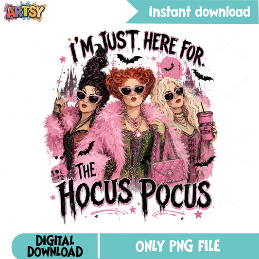 Hocus Pocus Witch PNG, Halloween Sanderson Sisters, Funny Halloween PNG