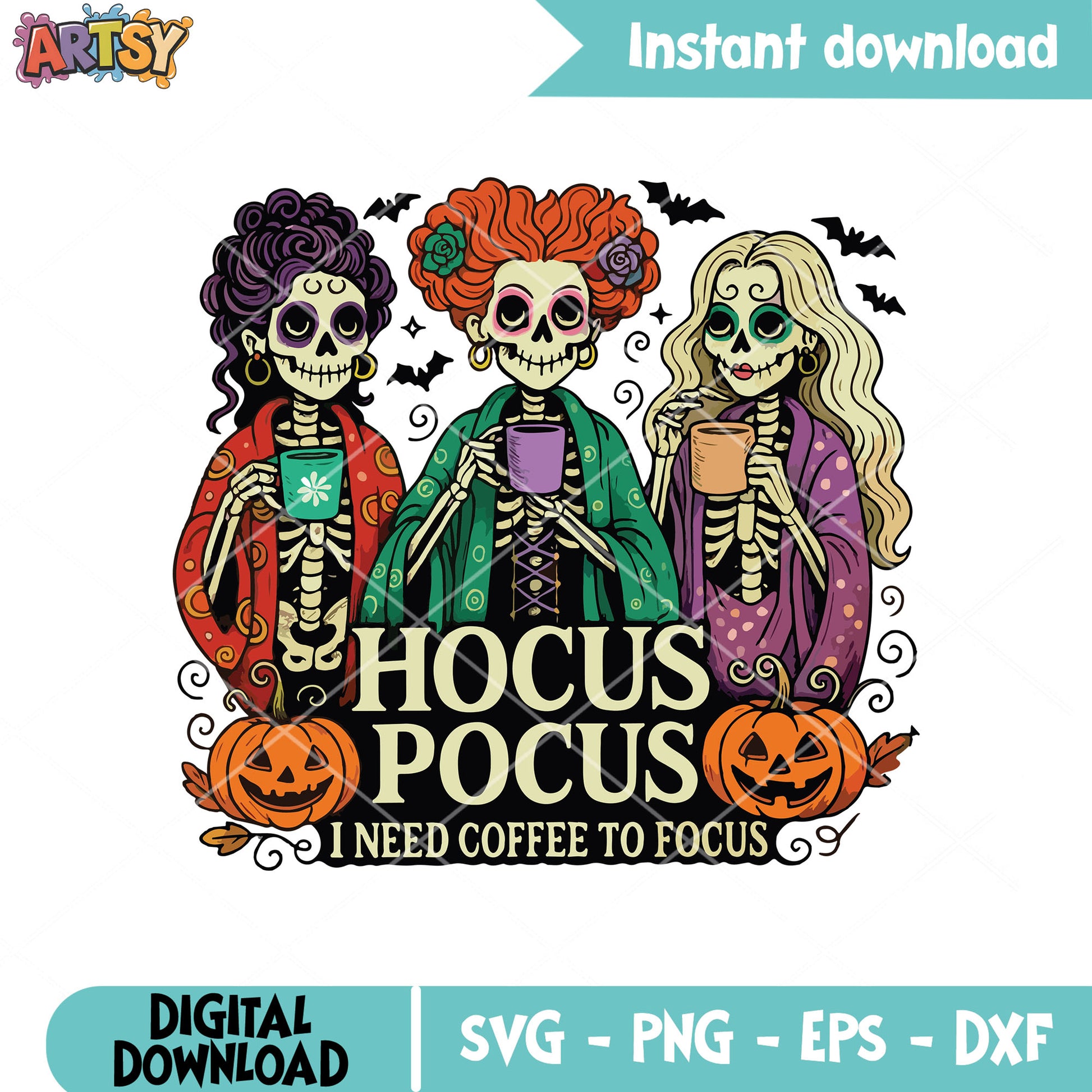 Hocus pocus coffee svg, halloween coffee svg, hocus pocus svg