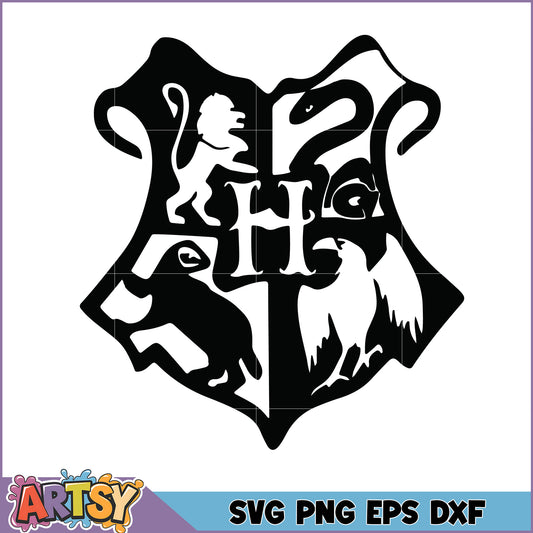 Hogwarts Crest SVG Cut File