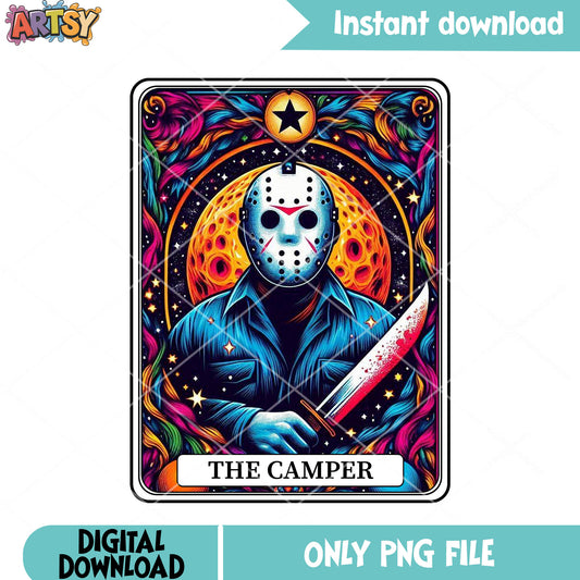 Hole planet the killer png, scary halloween png, firday the 13 th png