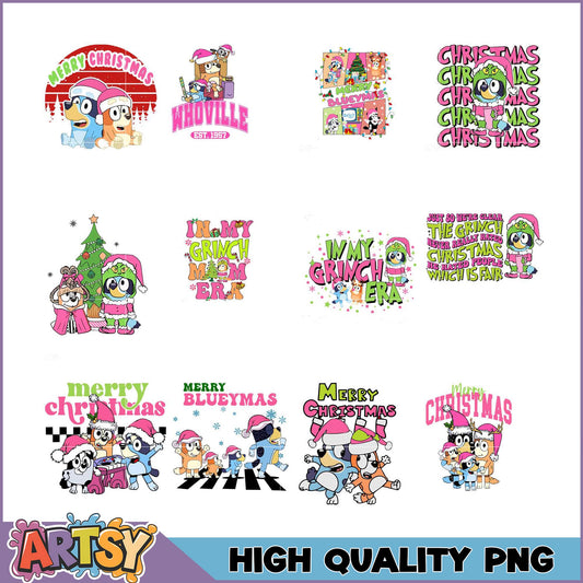 Holiday Themed PNG Bundle Cute Christmas Designs for All
