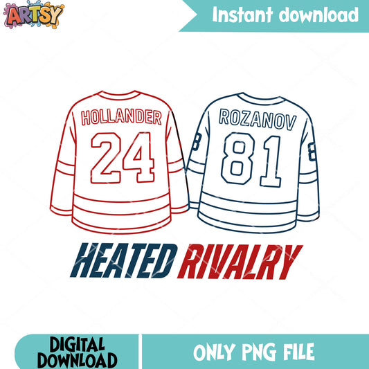 Hollander rozanov sweater png, hockey jersey png, heated rivalry png