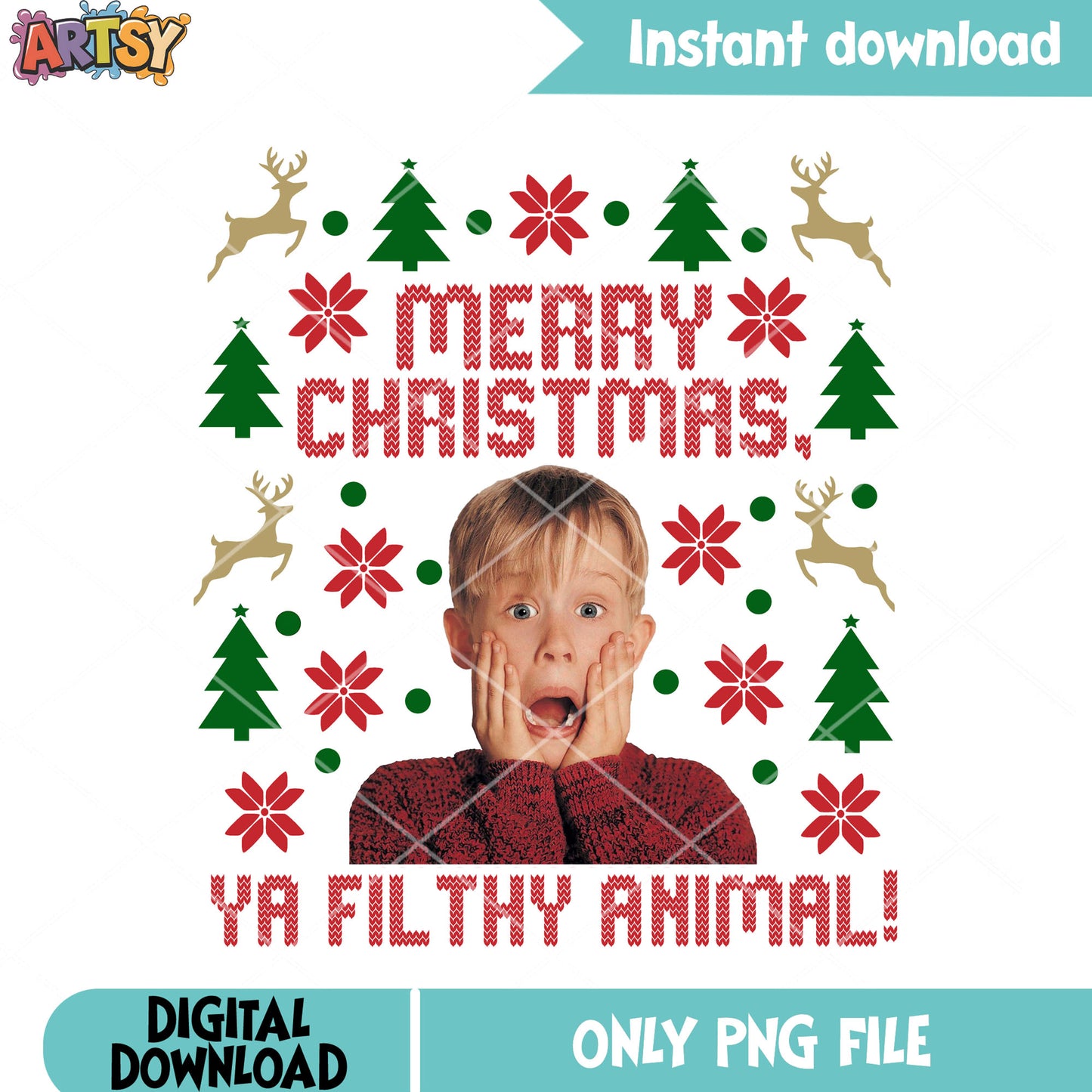 Home alone kevin filthy png, filthy animal png, merry christmas png