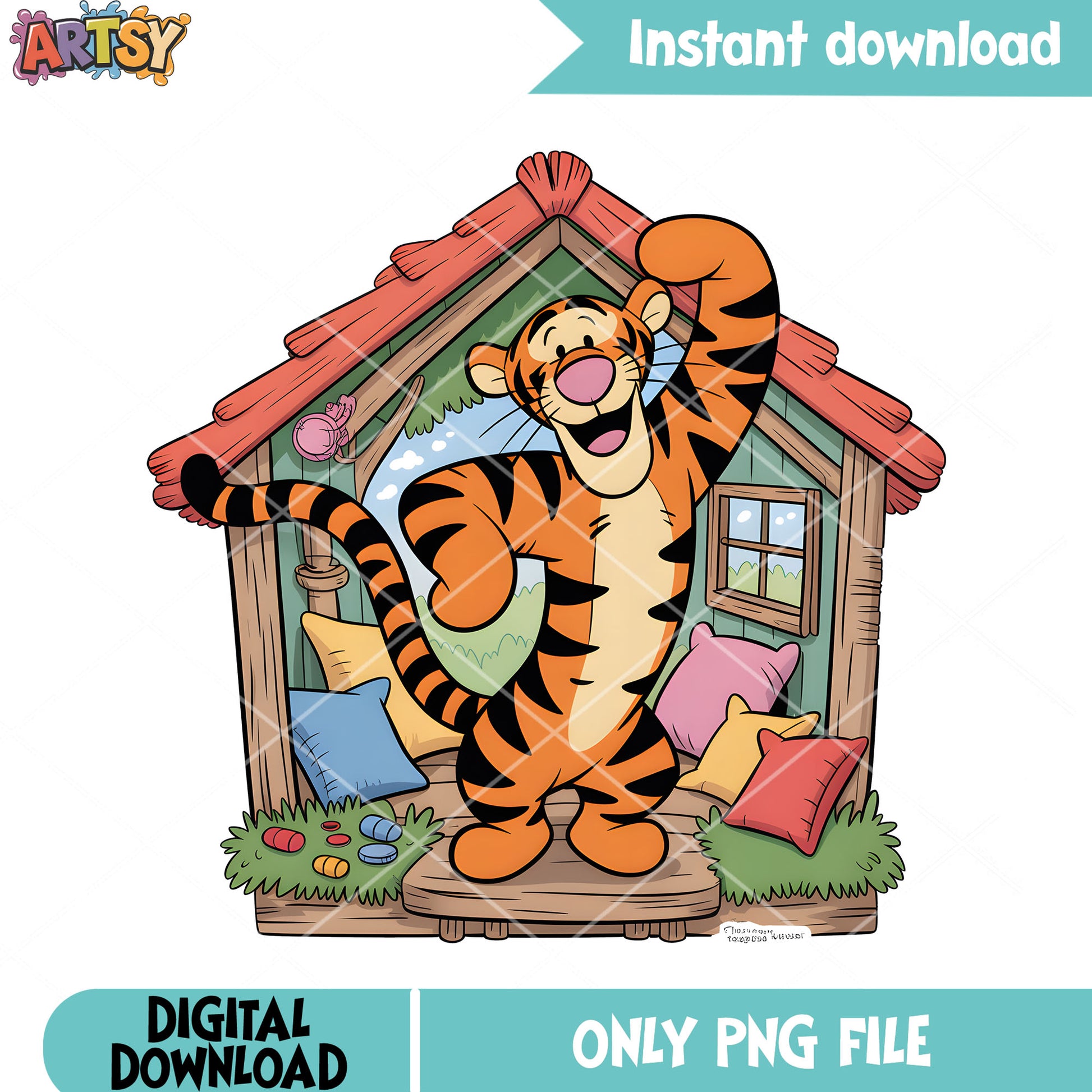 Hometown of tiger png, disney tiger png, winnie the pooh png