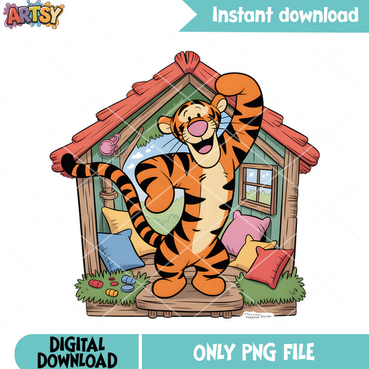 Hometown of tiger png, disney tiger png, winnie the pooh png
